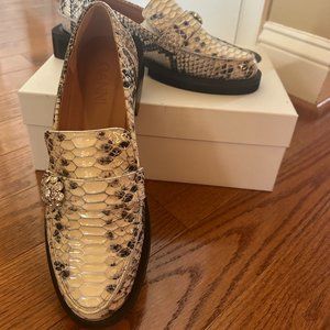 Ganni Reptile Loafers